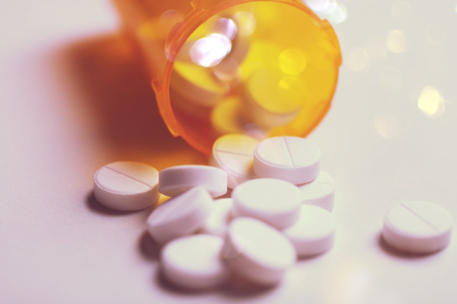 prescription bottle with backlit lorezapam tablets min